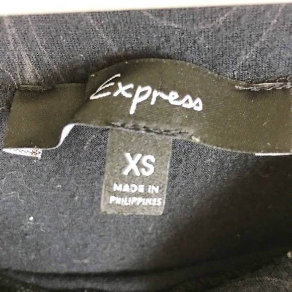 Express (O2-07) Women's XS Black Tunic Blouse - Picture 4 of 5